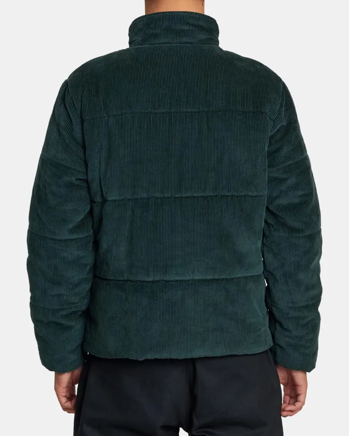 RVCA Jackets Townes Quilted Jacket Hunter Green 8211 Men