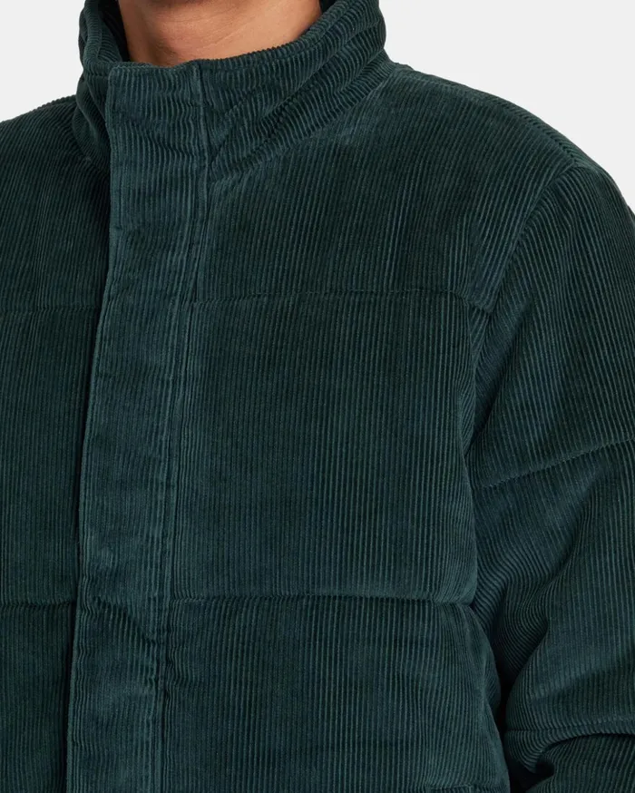 RVCA Jackets Townes Quilted Jacket Hunter Green 8211 Men