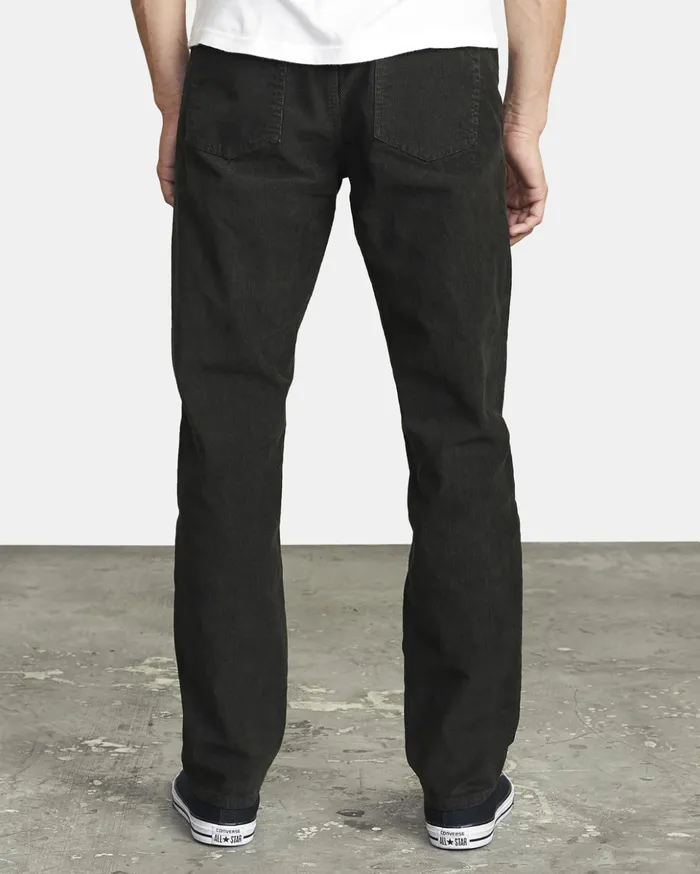 RVCA Pants Daggers Pigment Corduroy Pants Pirate Black 8211 Men