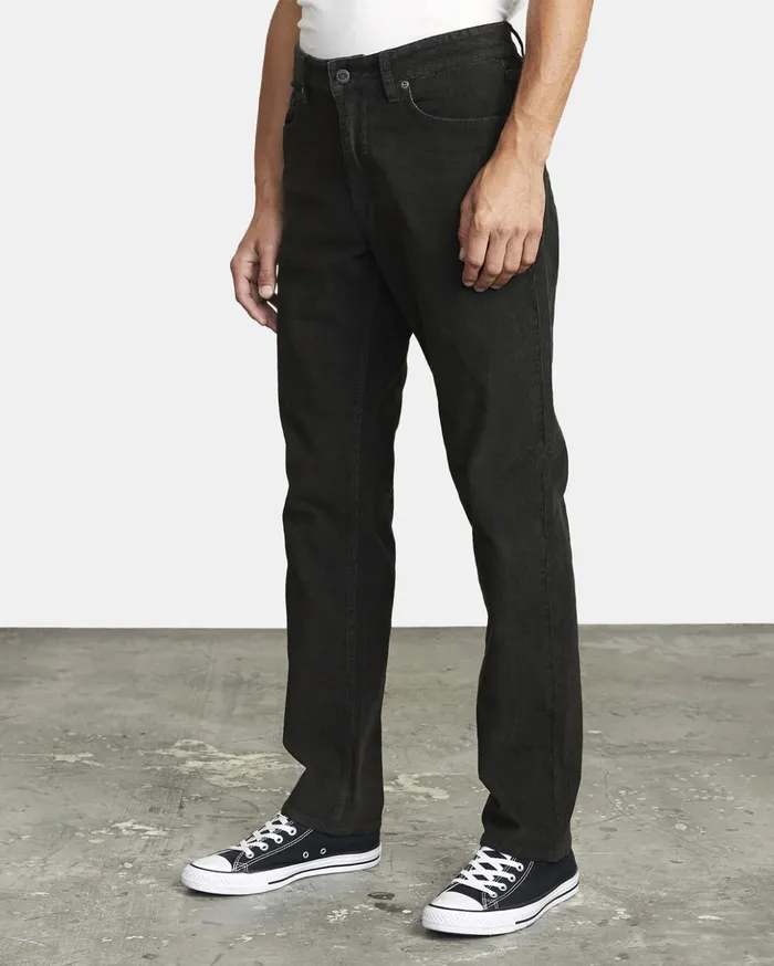 RVCA Pants Daggers Pigment Corduroy Pants Pirate Black 8211 Men