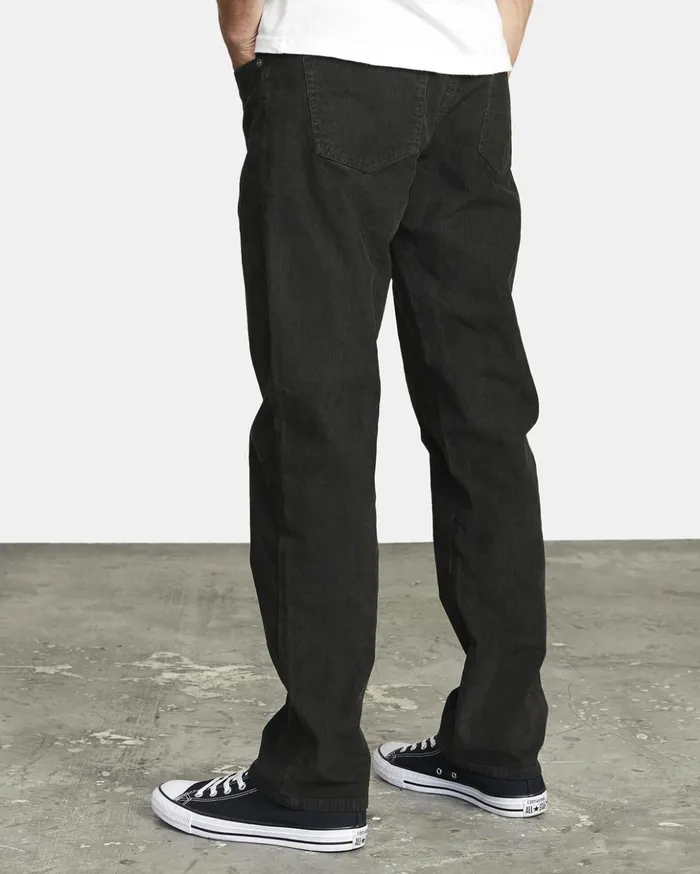 RVCA Pants Daggers Pigment Corduroy Pants Pirate Black 8211 Men