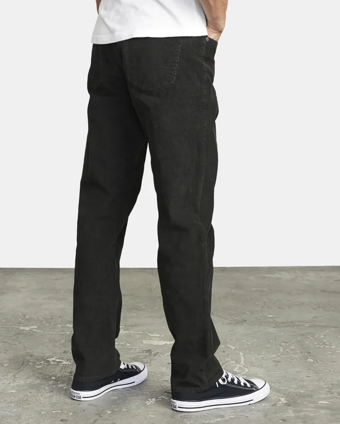 RVCA Pants Daggers Pigment Corduroy Pants Pirate Black 8211 Men