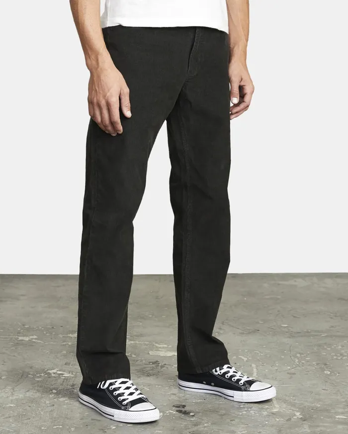RVCA Pants Daggers Pigment Corduroy Pants Pirate Black 8211 Men