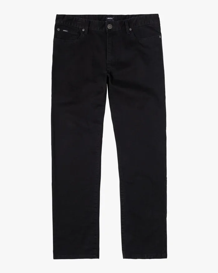 RVCA Pants Daggers Twill Slim Fit Pants Black 8211 Men