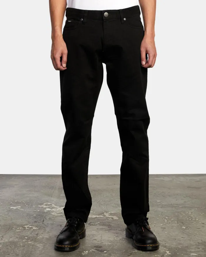 RVCA Pants Daggers Twill Slim Fit Pants Black 8211 Men