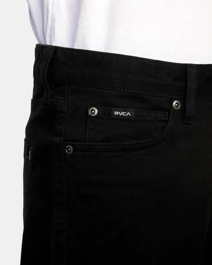 RVCA Pants Daggers Twill Slim Fit Pants Black 8211 Men