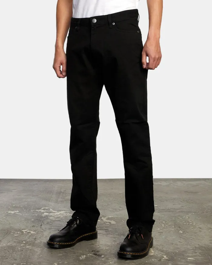 RVCA Pants Daggers Twill Slim Fit Pants Black 8211 Men