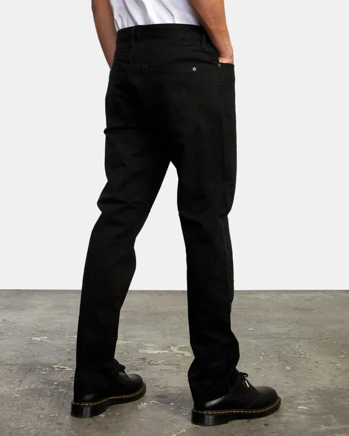 RVCA Pants Daggers Twill Slim Fit Pants Black 8211 Men