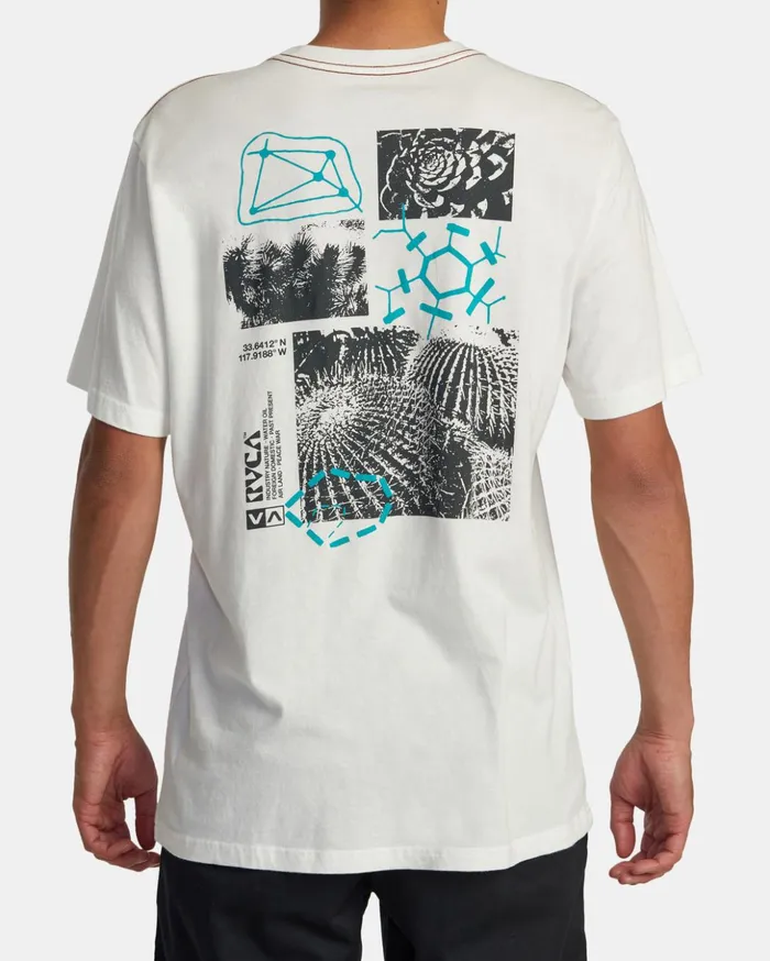 RVCA Short Sleeves Ethnobotony Tee Antique White 8211 Men