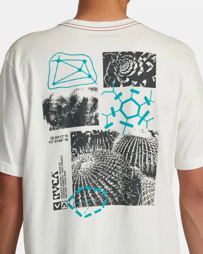 RVCA Short Sleeves Ethnobotony Tee Antique White 8211 Men