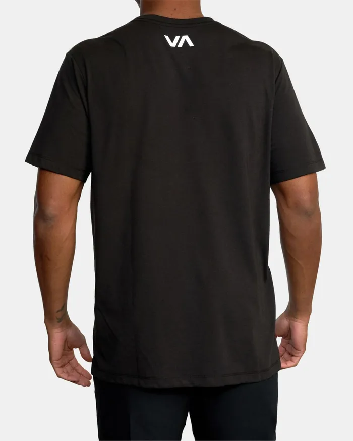 RVCA Short Sleeves Icon Tee Black 8211 Men