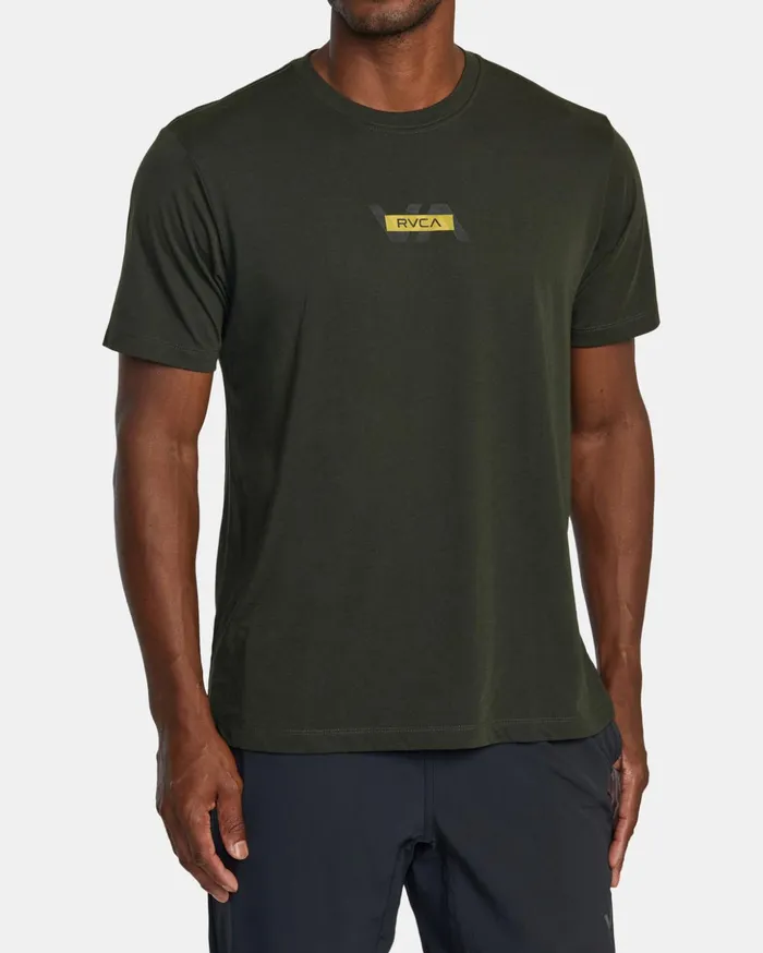 RVCA Short Sleeves RVCA Layer TShirt Military 8211 Men