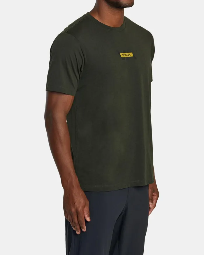 RVCA Short Sleeves RVCA Layer TShirt Military 8211 Men