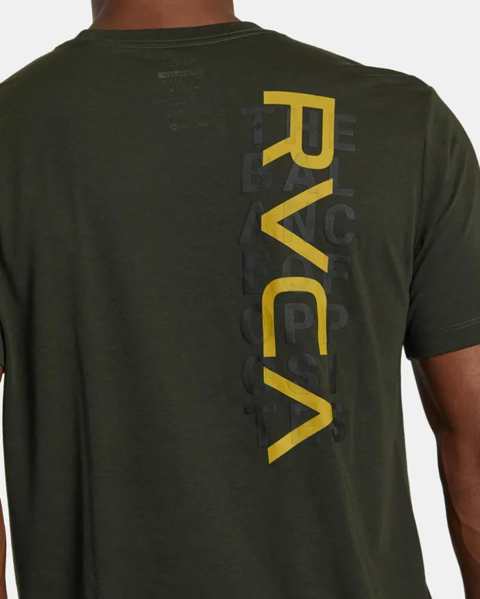 RVCA Short Sleeves RVCA Layer TShirt Military 8211 Men