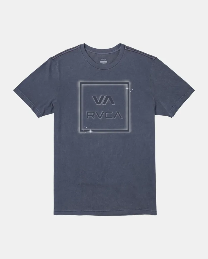 RVCA Short Sleeves VA All The Way TShirt Moody Blue 8211 Men