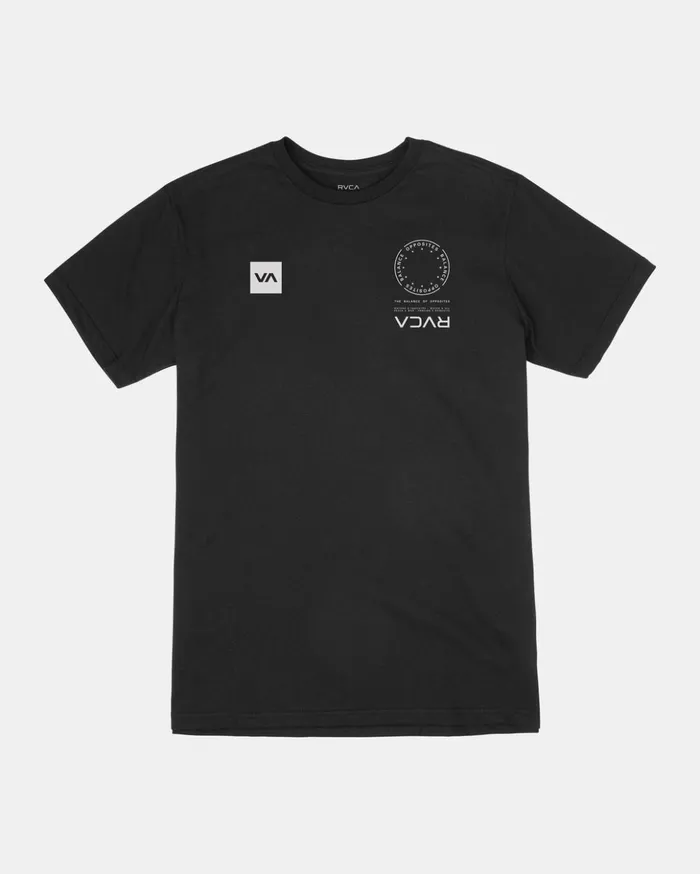 RVCA Short Sleeves VA Mark Tee Black 8211 Men