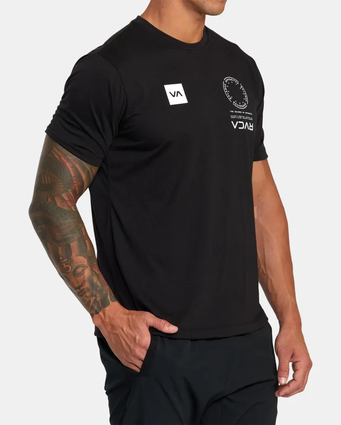RVCA Short Sleeves VA Mark Tee Black 8211 Men
