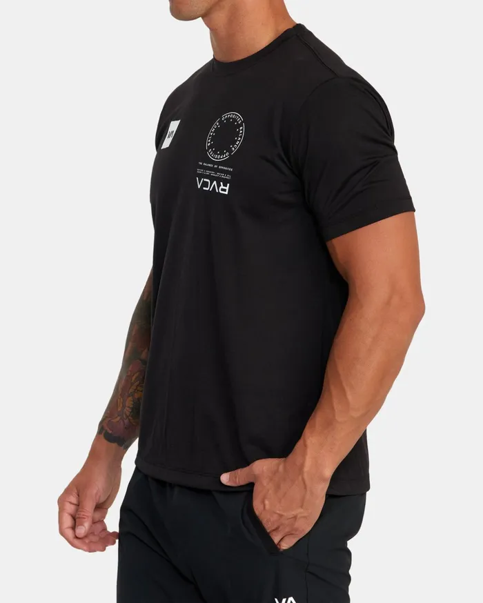 RVCA Short Sleeves VA Mark Tee Black 8211 Men