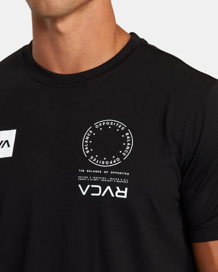 RVCA Short Sleeves VA Mark Tee Black 8211 Men