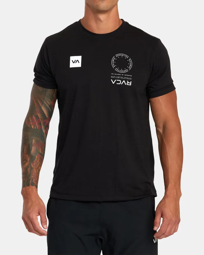 RVCA Short Sleeves VA Mark Tee Black 8211 Men