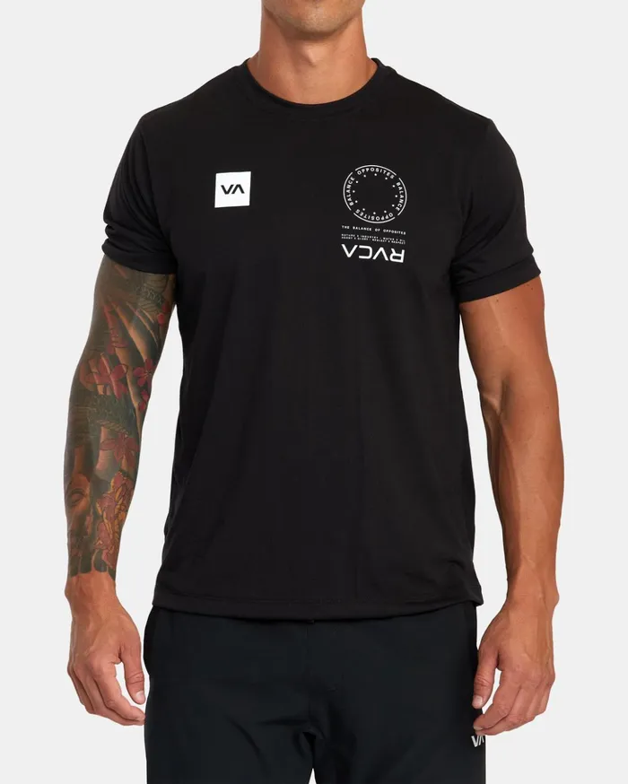 RVCA Short Sleeves VA Mark Tee Black 8211 Men