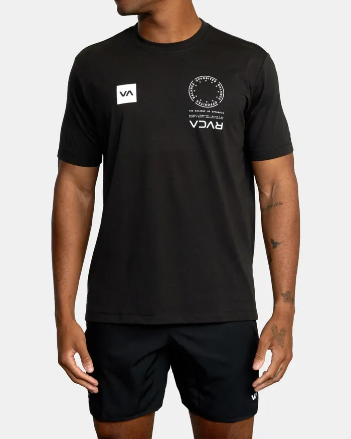 RVCA Short Sleeves VA Mark Tee Black 8211 Men