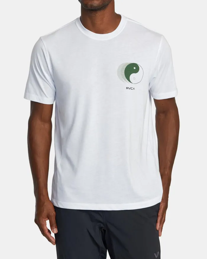 RVCA Short Sleeves Yin Yang Pin TShirt White 8211 Men