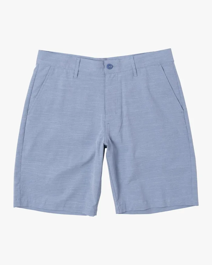 RVCA Shorts Boy039s Balance Hybrid Walkshorts 17034 Nautical Blue 8211 Boys