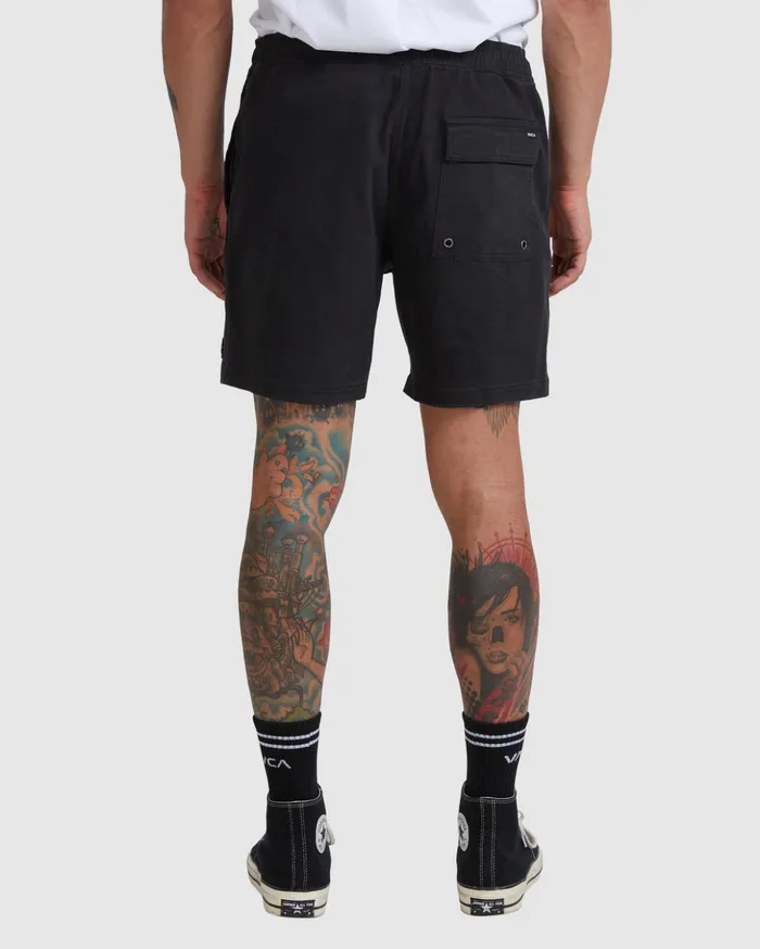 RVCA Shorts Hybrids Escape Elastic Waist Walkshorts 17 Black 8211 Men