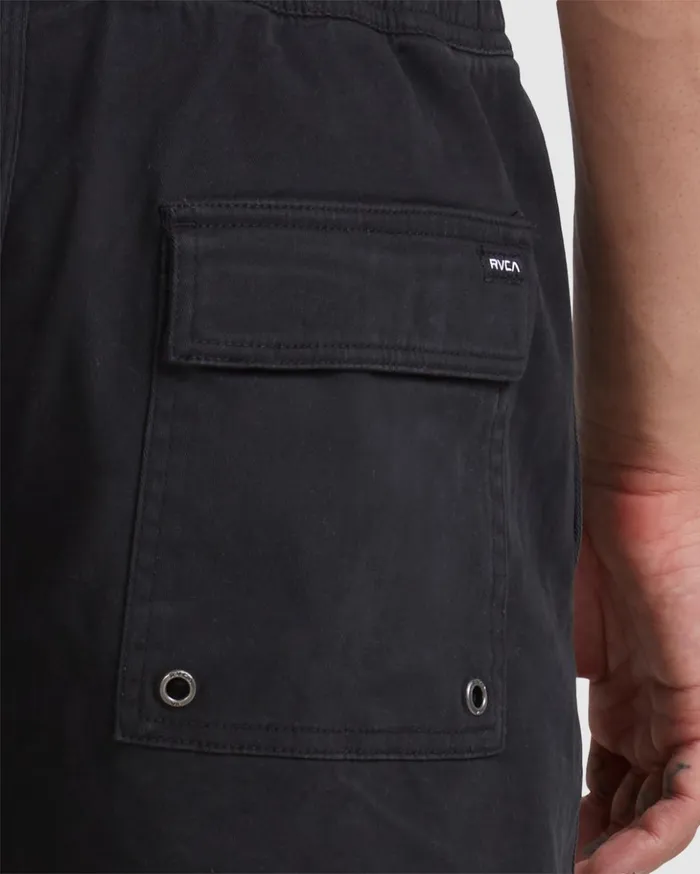 RVCA Shorts Hybrids Escape Elastic Waist Walkshorts 17 Black 8211 Men