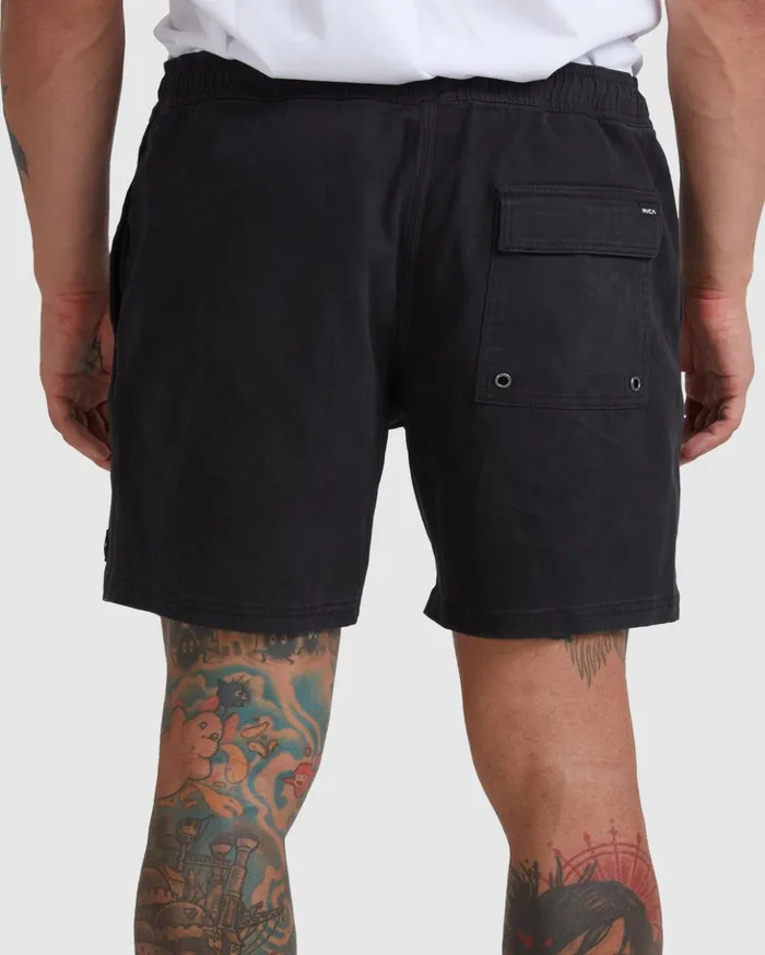 RVCA Shorts Hybrids Escape Elastic Waist Walkshorts 17 Black 8211 Men