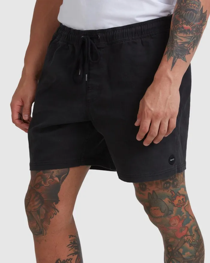 RVCA Shorts Hybrids Escape Elastic Waist Walkshorts 17 Black 8211 Men