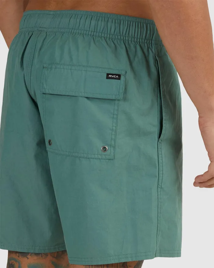 RVCA Shorts Hybrids Opposites Elastic Waist 2 Boardshorts 17034 New Spinach 8211 Men