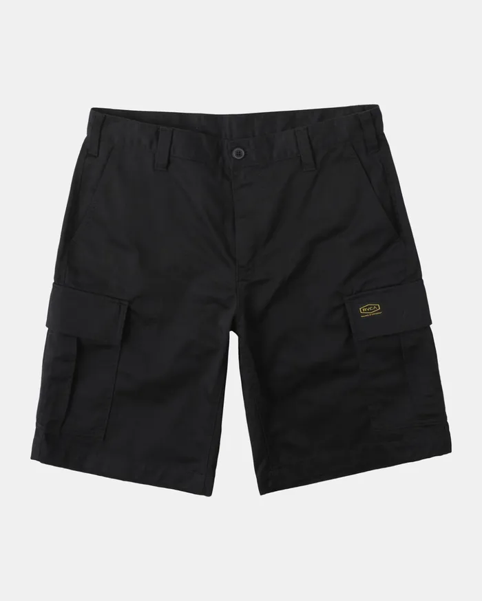 RVCA Shorts Hybrids Recession Collection Americana Cargo Shorts Black 8211 Men RVCA Shorts Hybrids Recession Collection Americana Cargo Shorts Black 8211 Men
