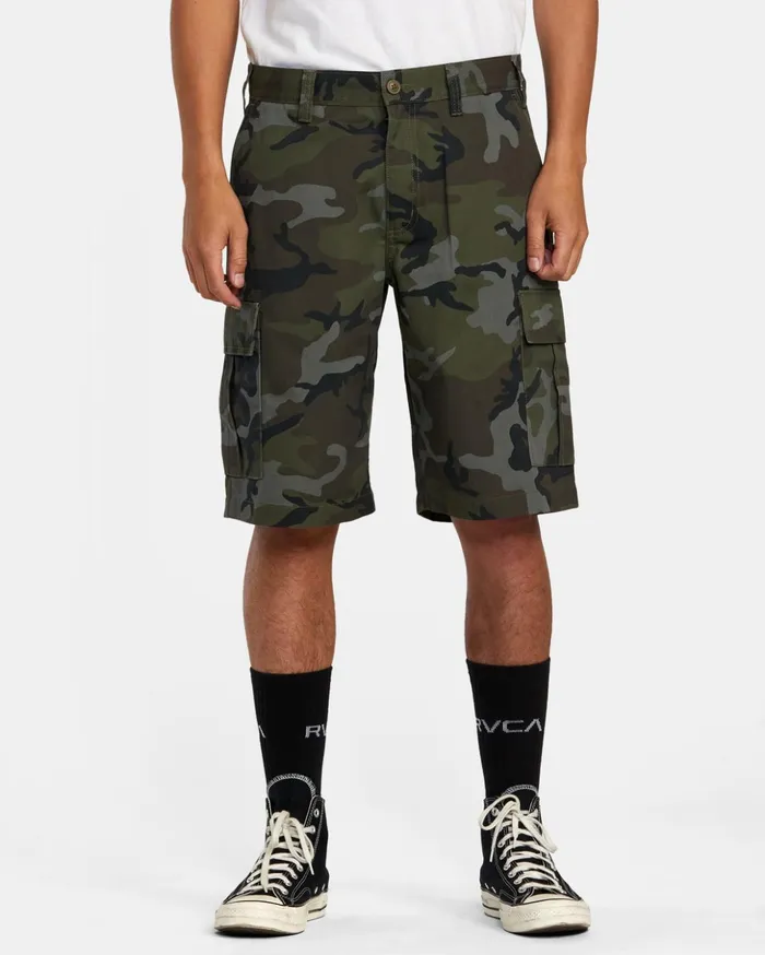 RVCA Shorts Hybrids Recession Collection Americana Cargo Shorts Camo 8211 Men RVCA Shorts Hybrids Recession Collection Americana Cargo Shorts Camo 8211 Men