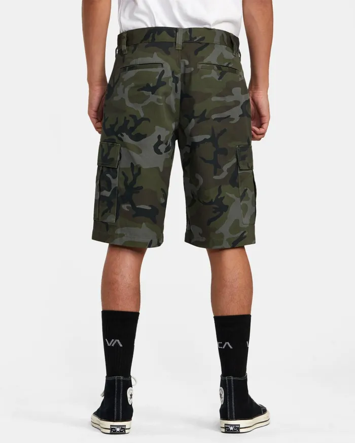 RVCA Shorts Hybrids Recession Collection Americana Cargo Shorts Camo 8211 Men RVCA Shorts Hybrids Recession Collection Americana Cargo Shorts Camo 8211 Men