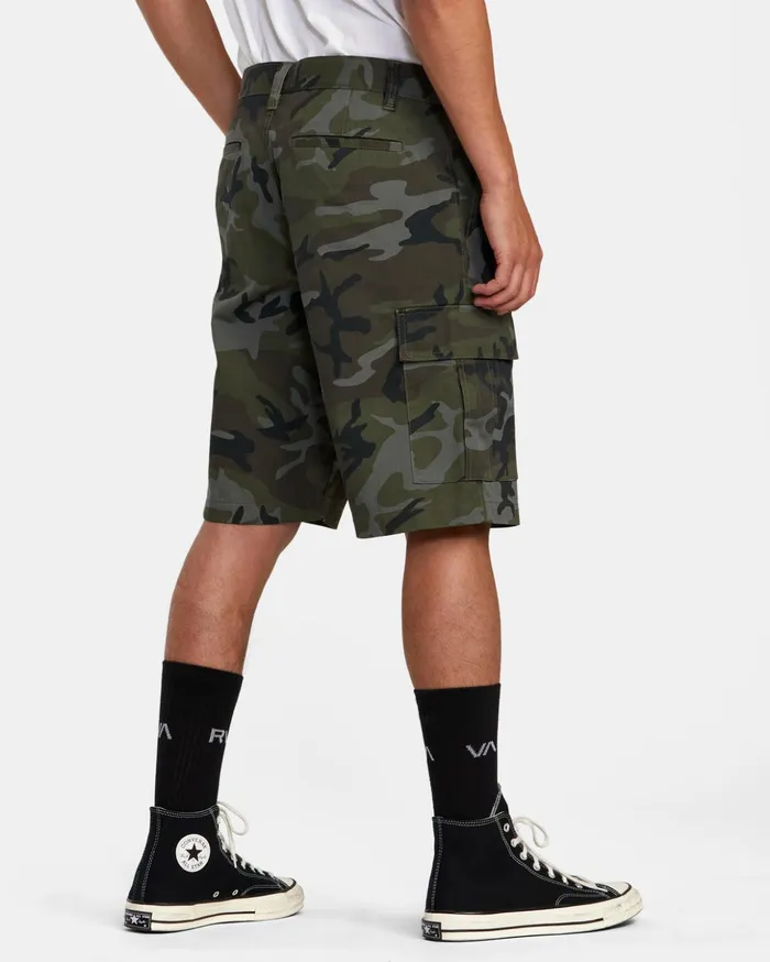 RVCA Shorts Hybrids Recession Collection Americana Cargo Shorts Camo 8211 Men RVCA Shorts Hybrids Recession Collection Americana Cargo Shorts Camo 8211 Men