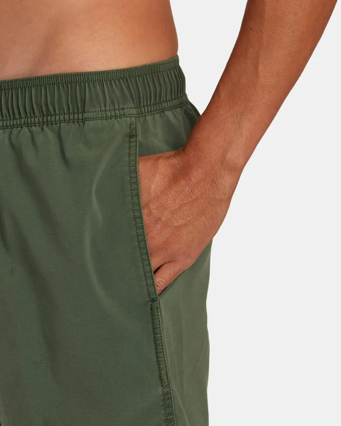 RVCA Shorts Hybrids VA Pigment Elastic Waist Boardshorts 17034 Jade 8211 Men RVCA Shorts Hybrids VA Pigment Elastic Waist Boardshorts 17034 Jade 8211 Men