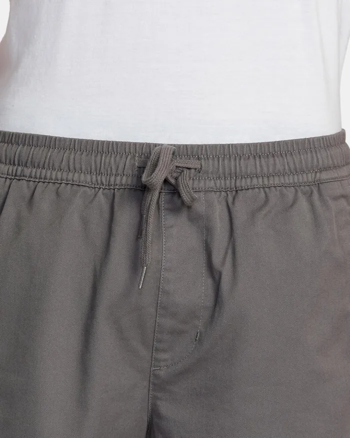 RVCA Shorts Hybrids Weekend Elastic Waist Shorts Smoke 8211 Men