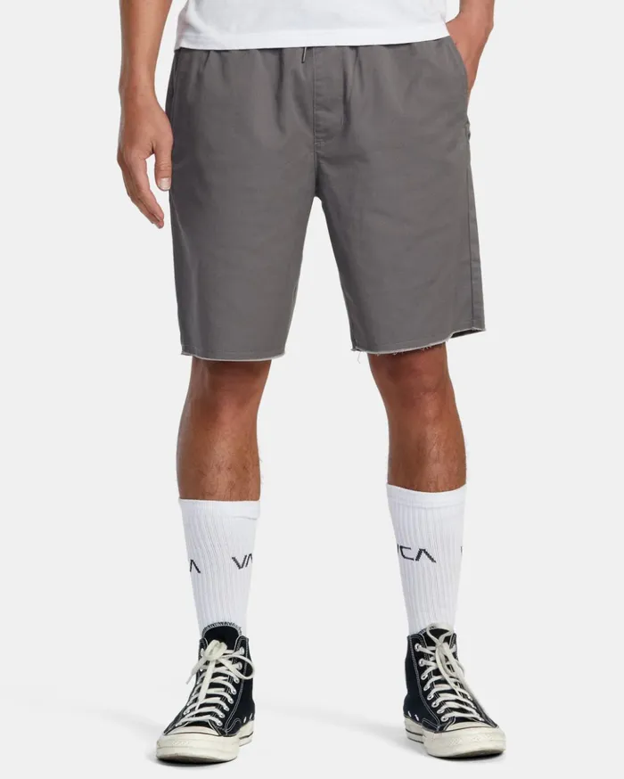 RVCA Shorts Hybrids Weekend Elastic Waist Shorts Smoke 8211 Men