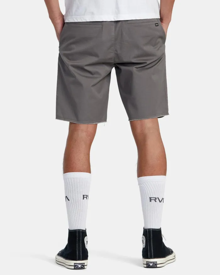 RVCA Shorts Hybrids Weekend Elastic Waist Shorts Smoke 8211 Men
