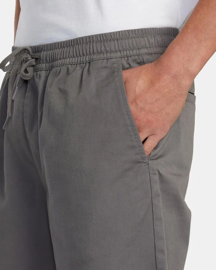 RVCA Shorts Hybrids Weekend Elastic Waist Shorts Smoke 8211 Men