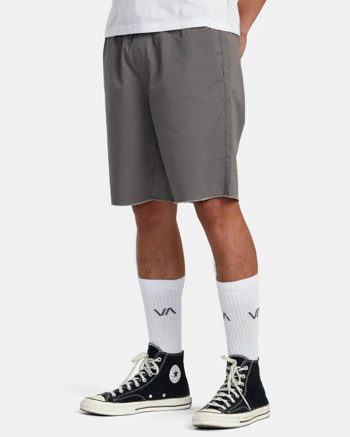 RVCA Shorts Hybrids Weekend Elastic Waist Shorts Smoke 8211 Men