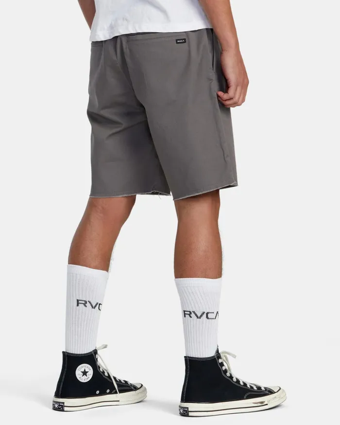 RVCA Shorts Hybrids Weekend Elastic Waist Shorts Smoke 8211 Men