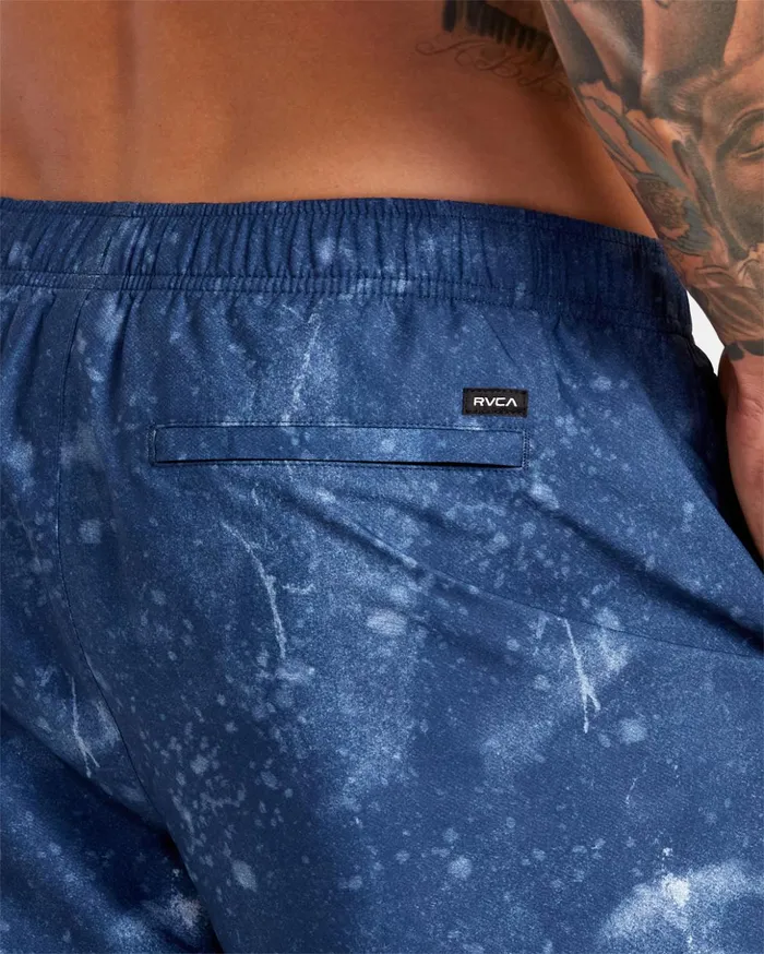 RVCA Shorts Hybrids Yogger IV Elastic Waist Shorts 17034 Indigo Tie Dye 8211 Men RVCA Shorts Hybrids Yogger IV Elastic Waist Shorts 17034 Indigo Tie Dye 8211 Men