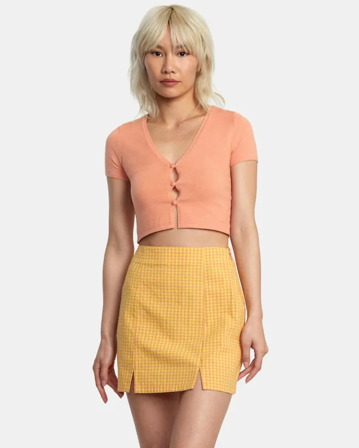 RVCA Shorts Skirts Brightside Mini Skirt Lilikoi 8211 Women