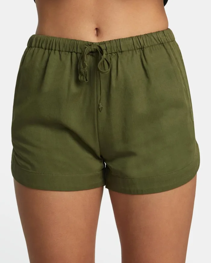 RVCA Shorts Skirts New Yume Drawcord Shorts Dark Olive 8211 Women