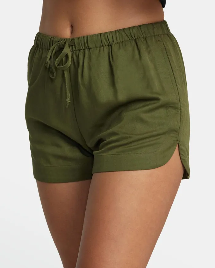 RVCA Shorts Skirts New Yume Drawcord Shorts Dark Olive 8211 Women