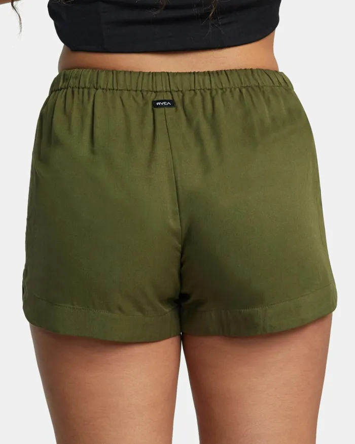 RVCA Shorts Skirts New Yume Drawcord Shorts Dark Olive 8211 Women