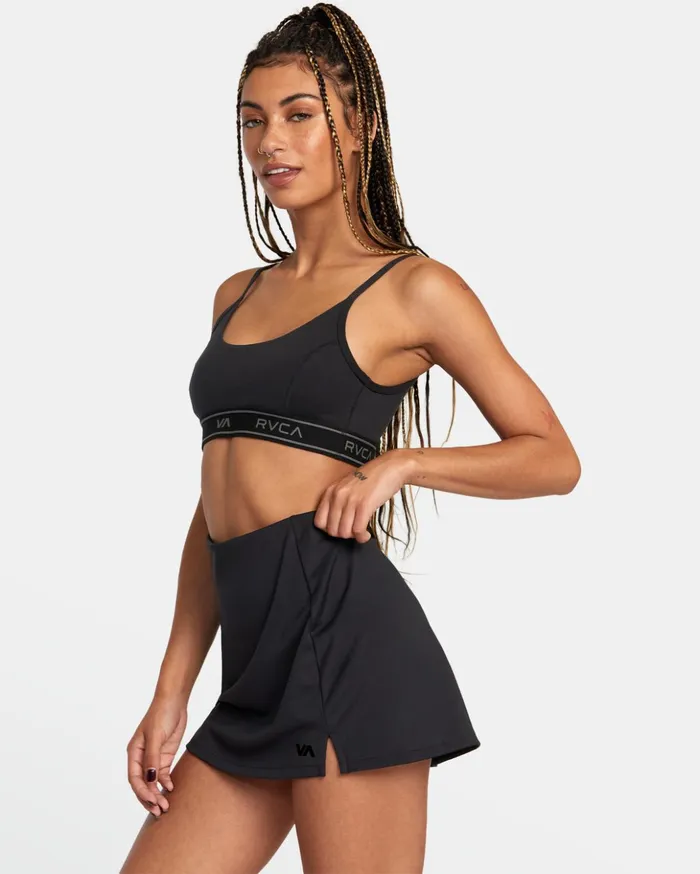 RVCA Shorts Skirts VA Essential Tennis Skirt Black 8211 Women